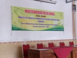 Musdes Awal, Penyusunan RPJMDES 2020-2025